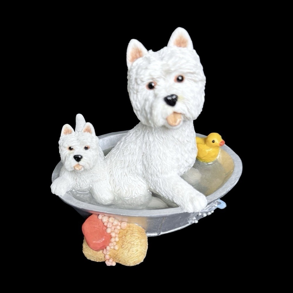 Peakdale Bathtime Westies Figurine Code 305 Made in UK